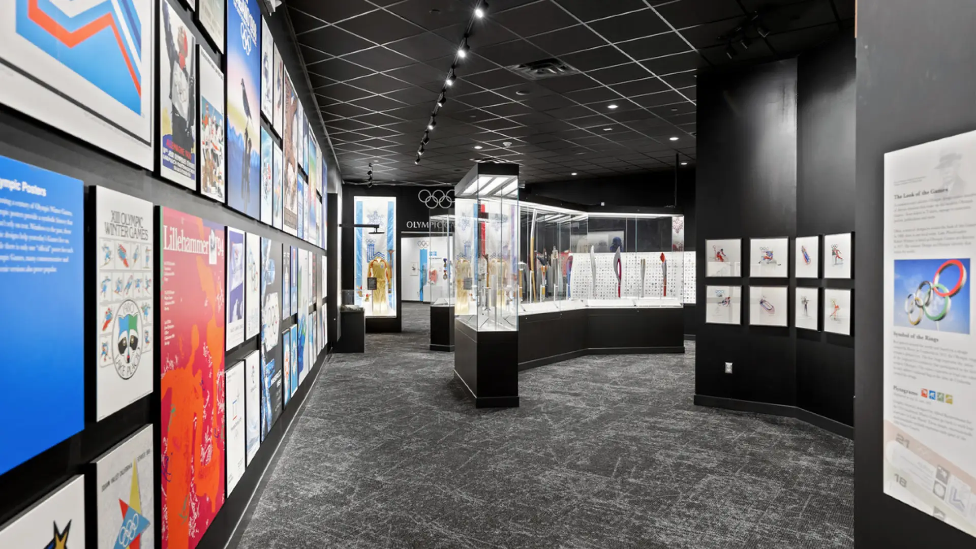 Interior of Olympic Museum in Lake Placid, NY