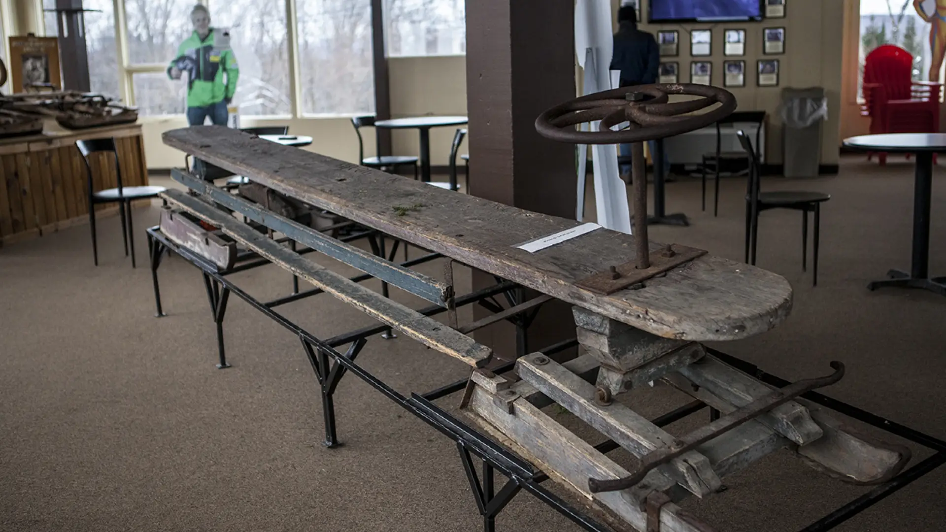 Wow, this was a bobsled? I wondered how they got this down the track