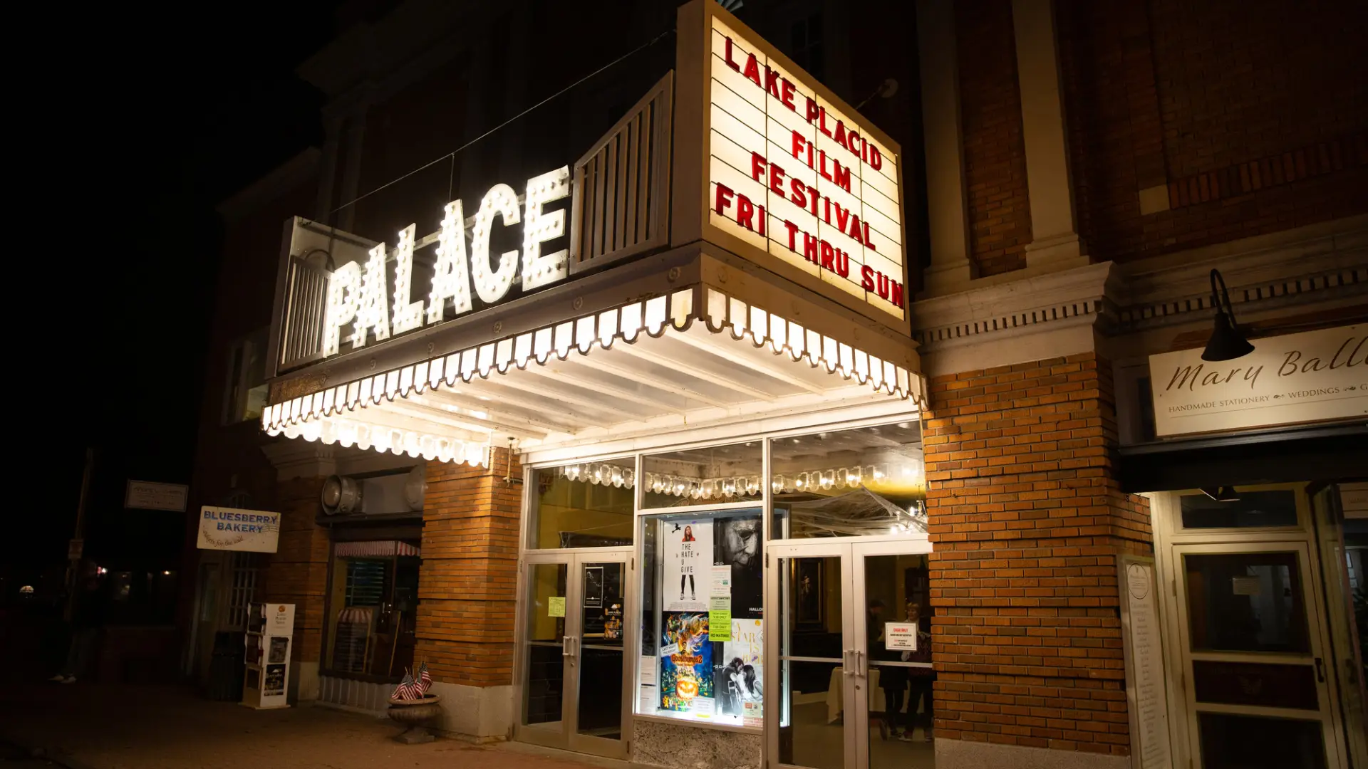 The Palace Theatre in Lake Placid.