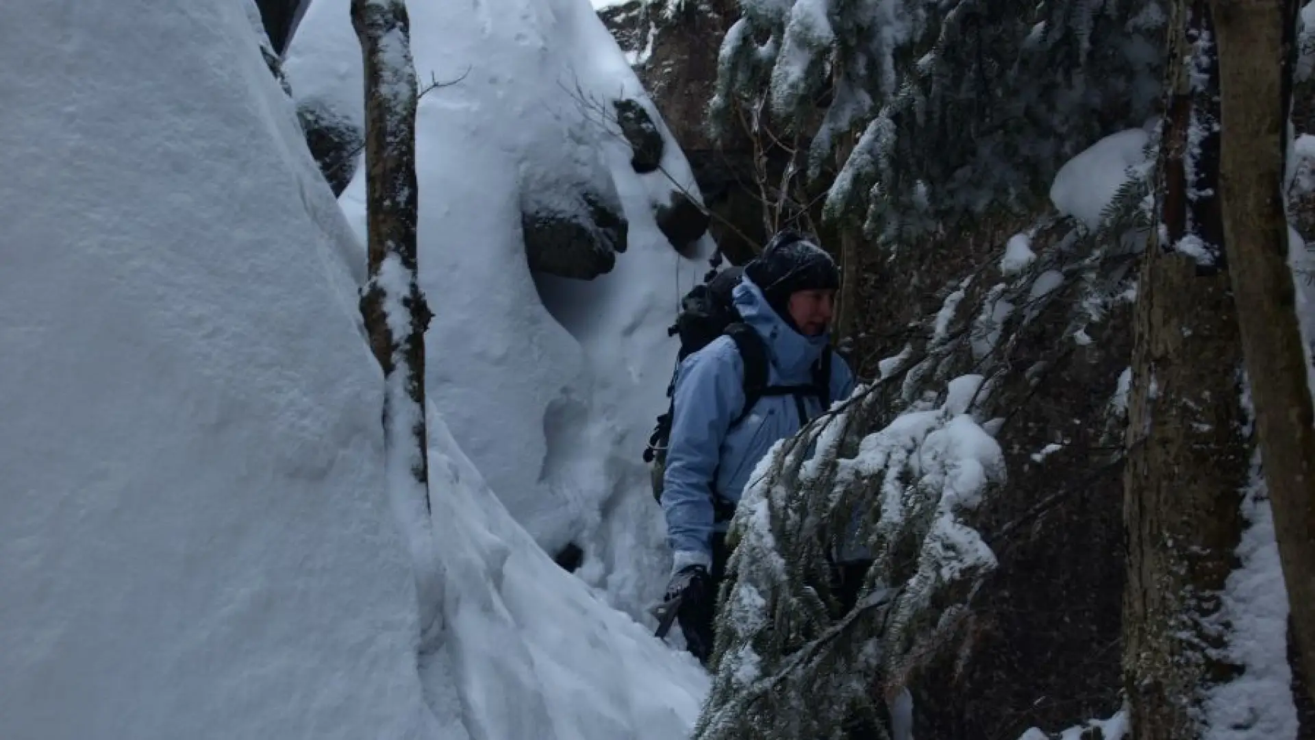 The snow kept getting deeper