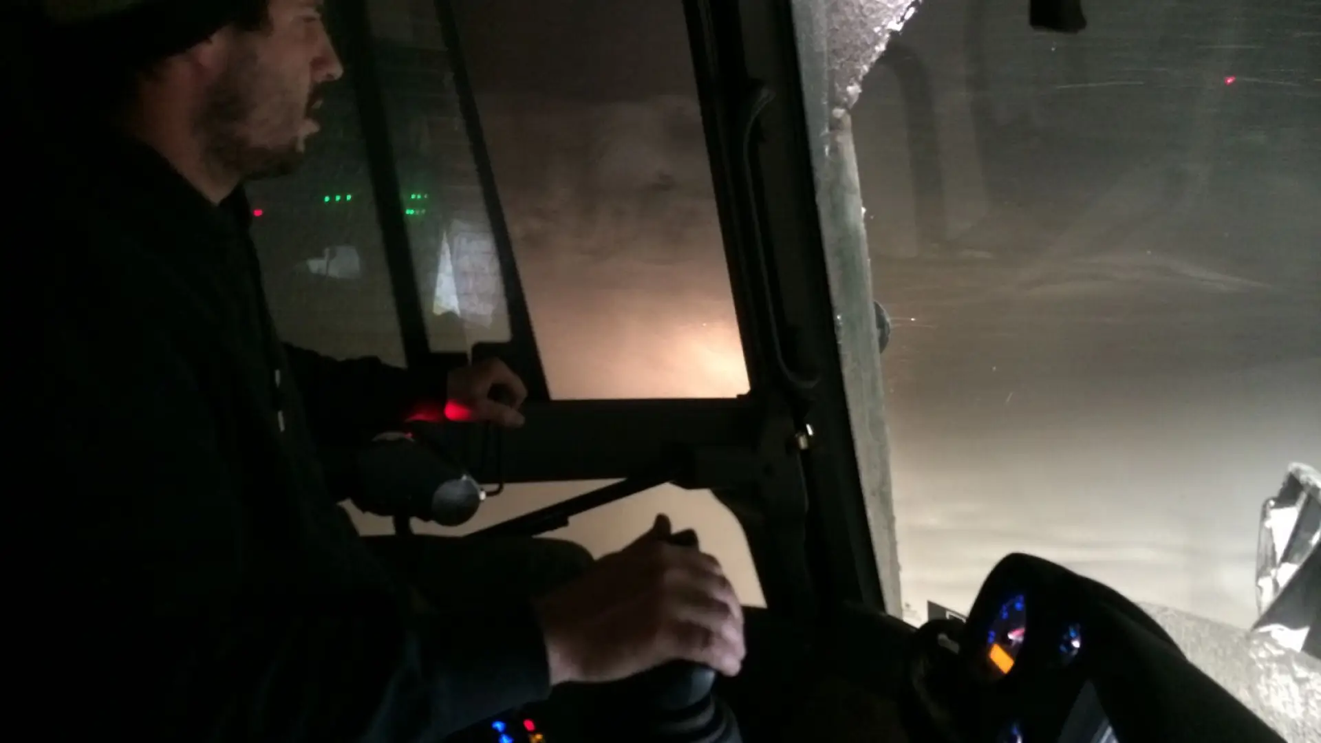 Chris driving