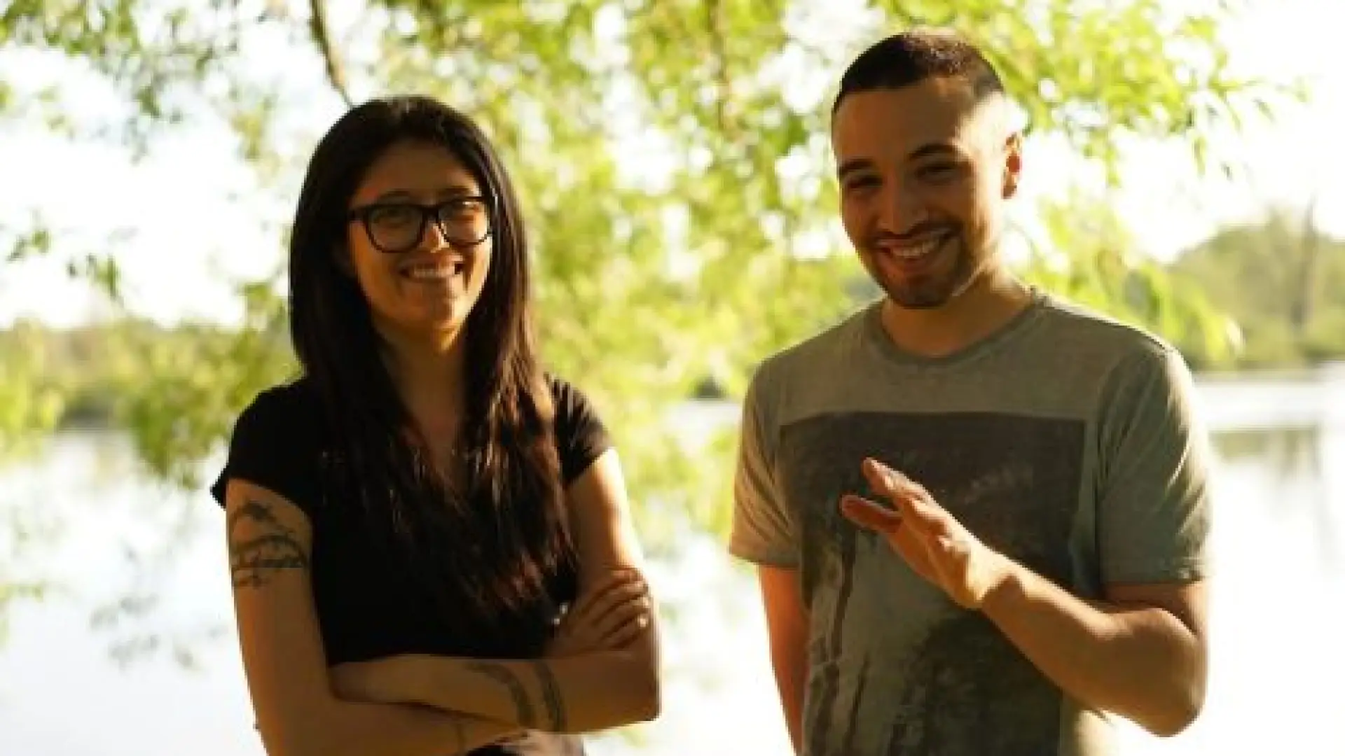 Picture of Blake and Tzintzun of Talking Wings