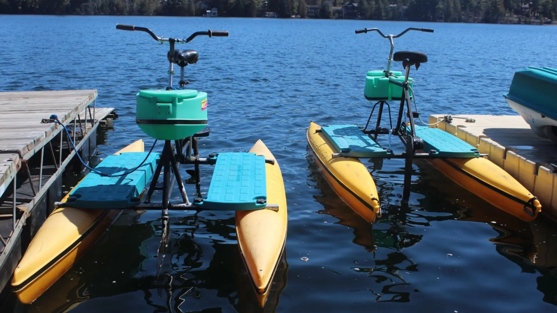 A pair of hydrocycles