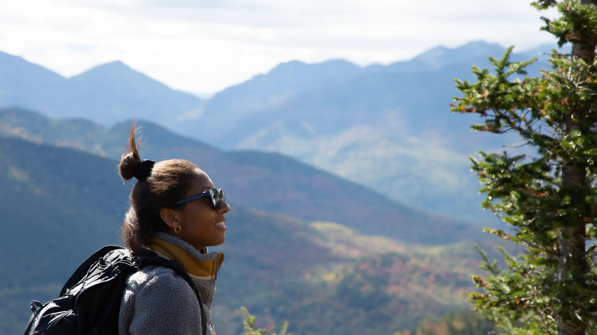 Fall is a great time for mountain climbing.