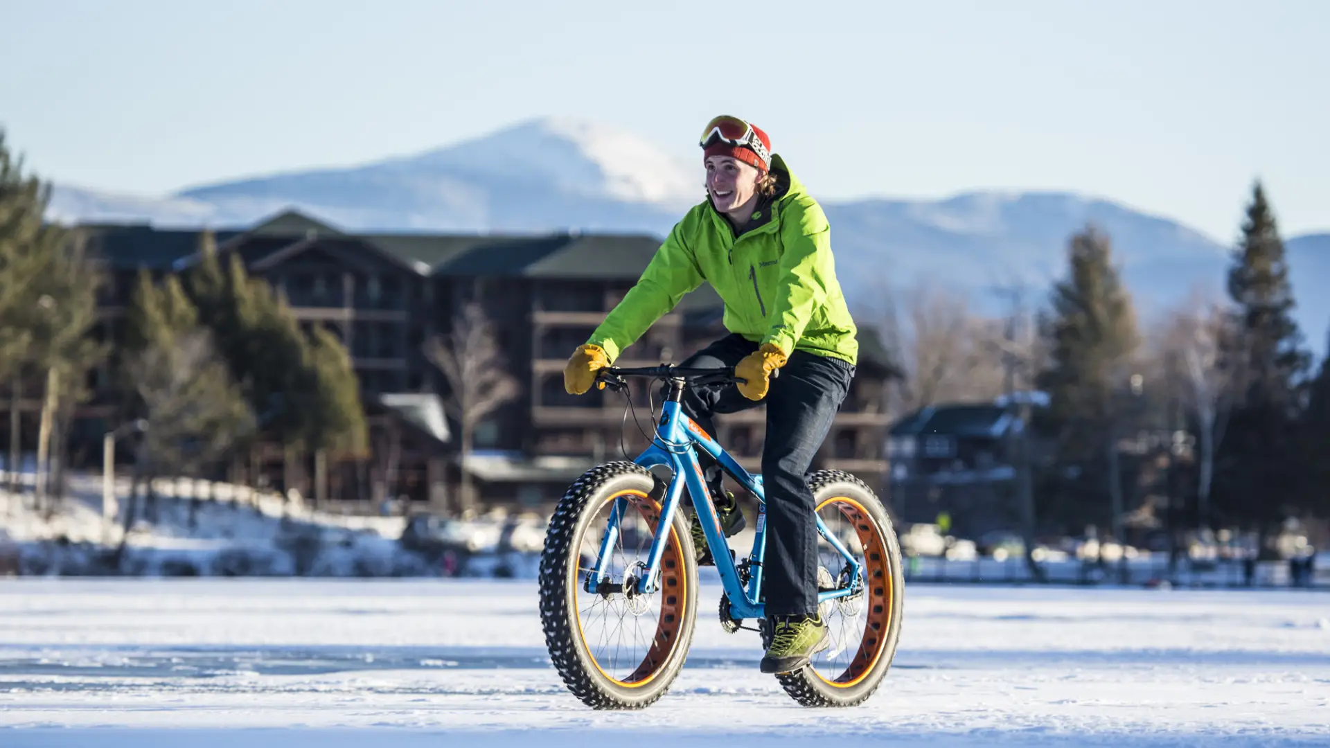 Fat tire biking in Lake Placid.