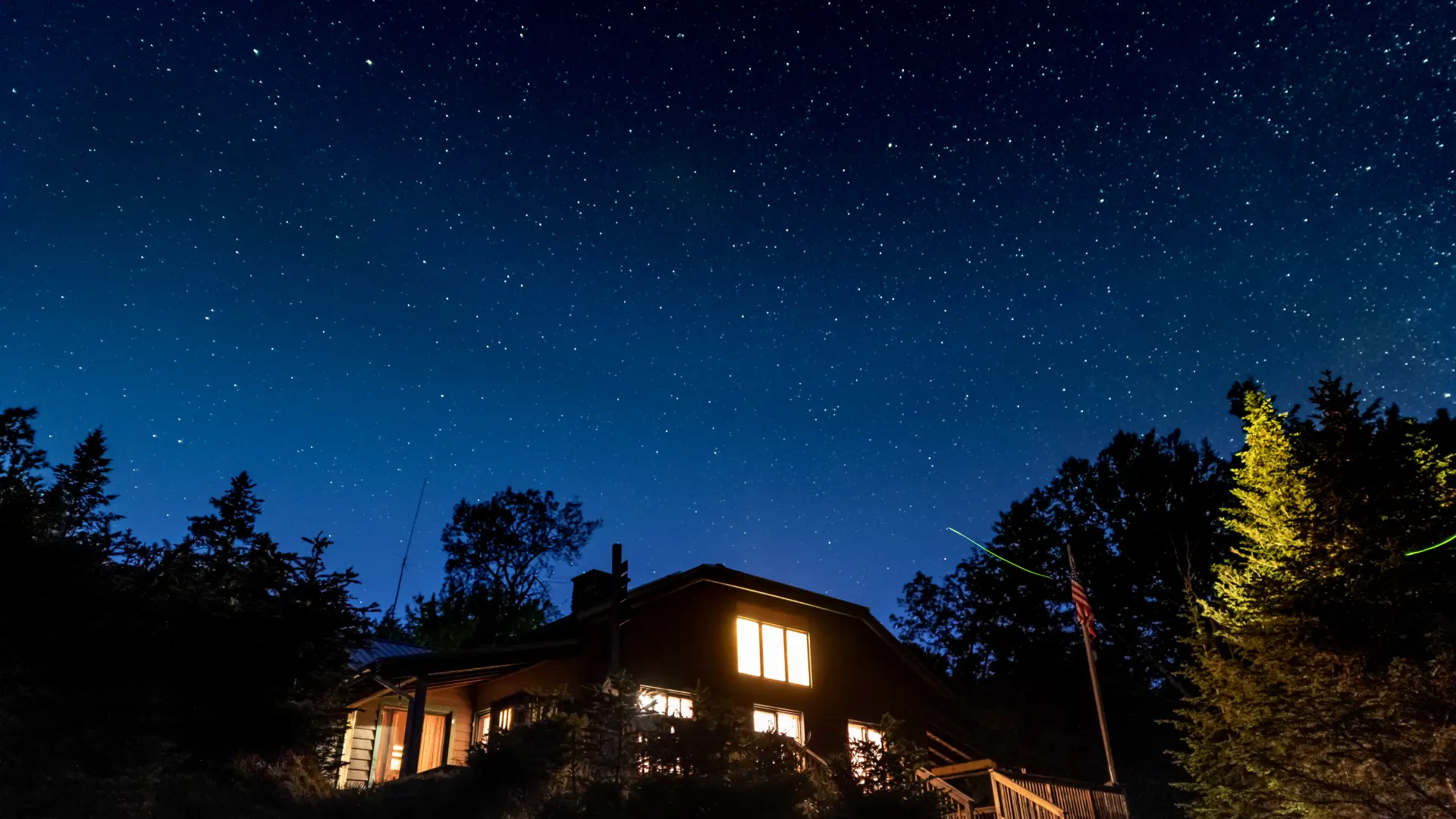 JBL underneath the night sky