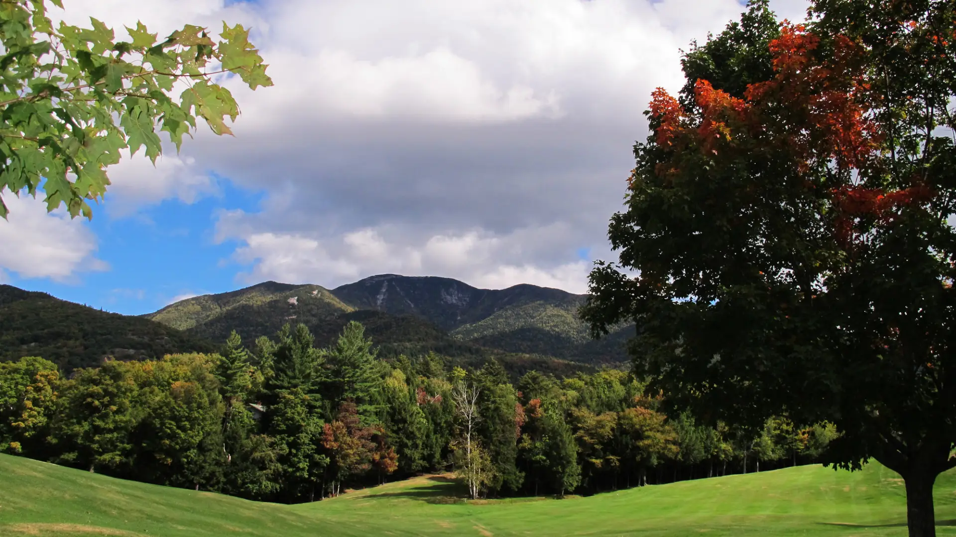 This is Giant Mountain seen from a distance.