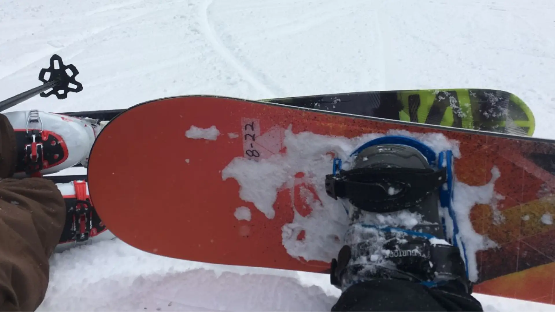I caught up with a friend at the mountain. Pretty cool board, at least it's doing the trick!
