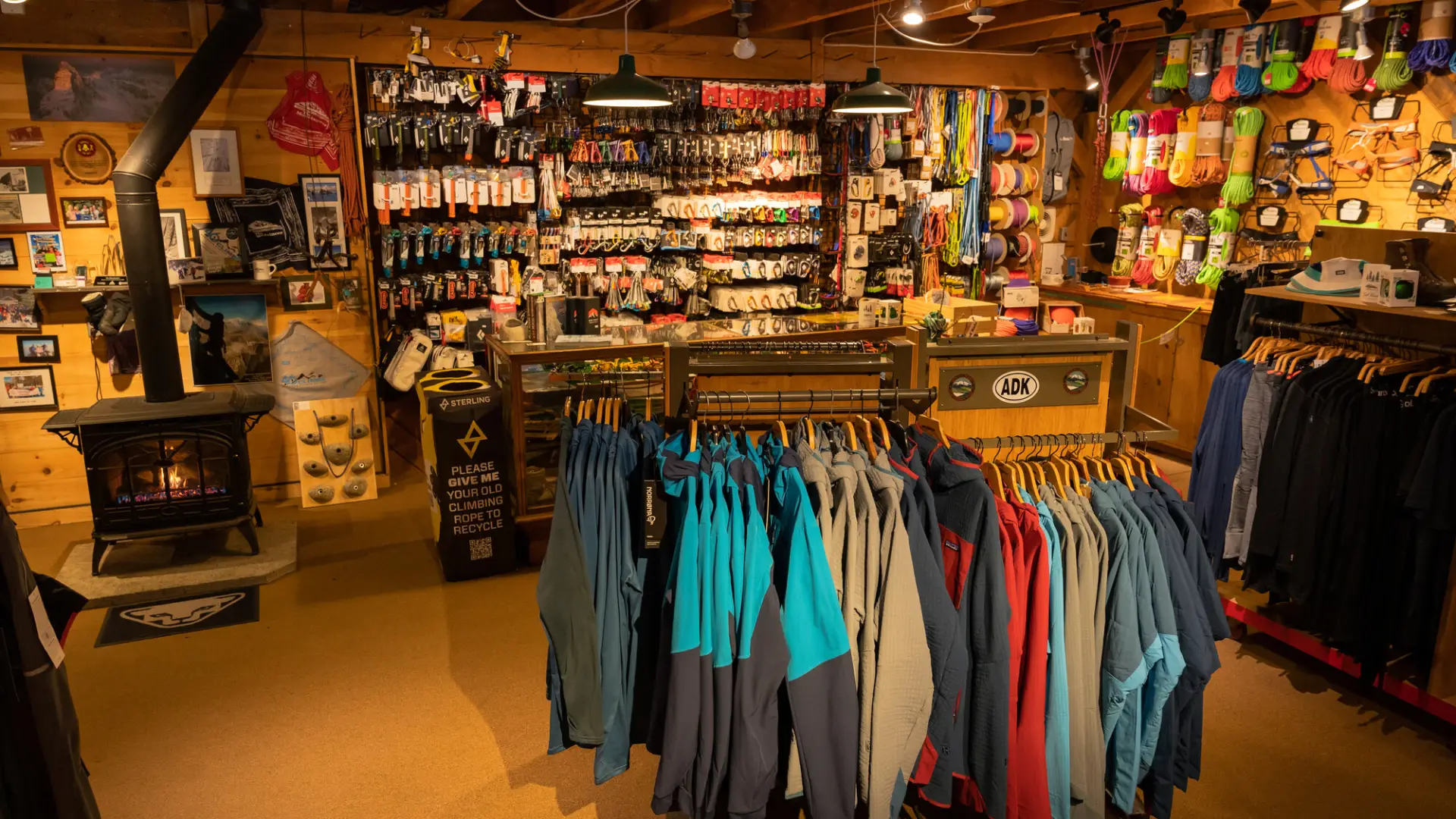 An outdoor gear shop