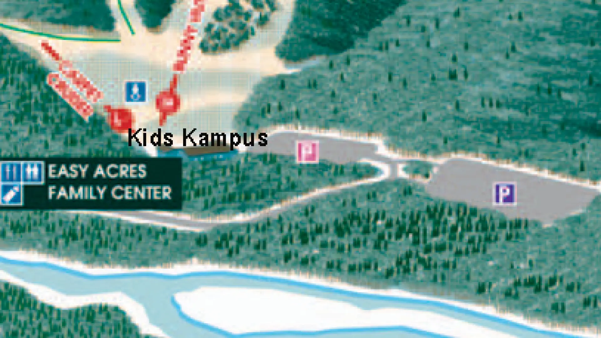 Whiteface Mountain Kids Kampus Parking Map