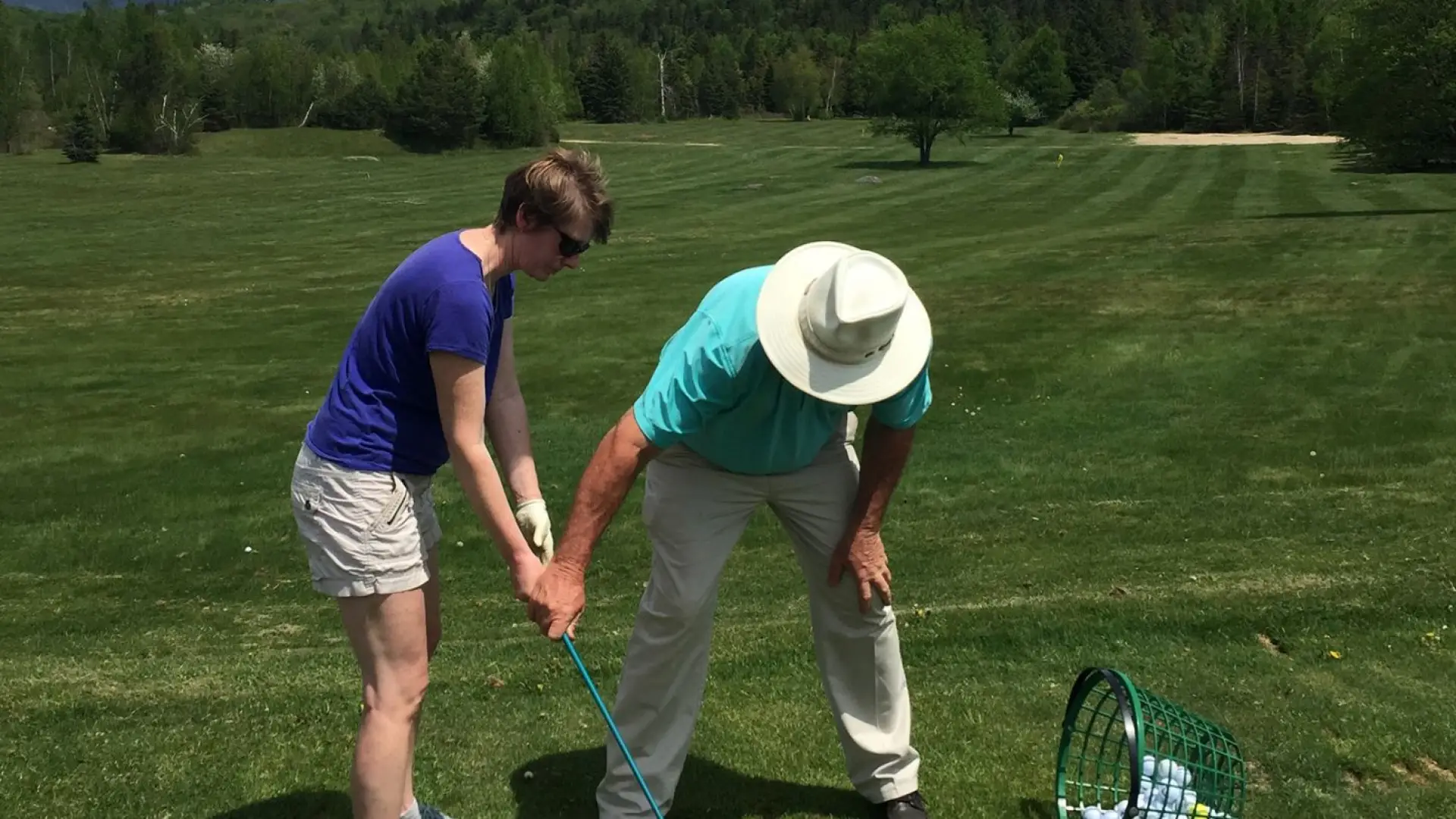 Fixing my golf swing.