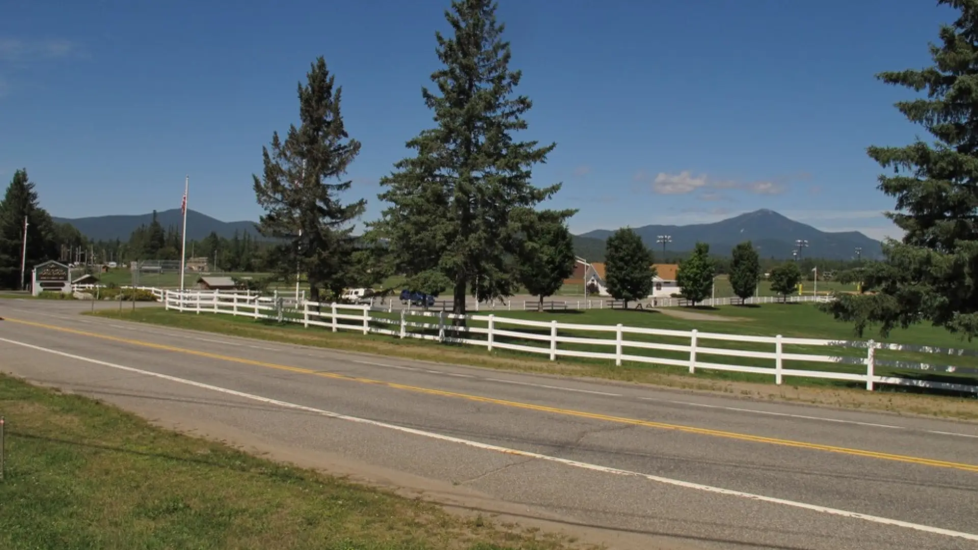 Go by the Horseshow Grounds at the edge of town.