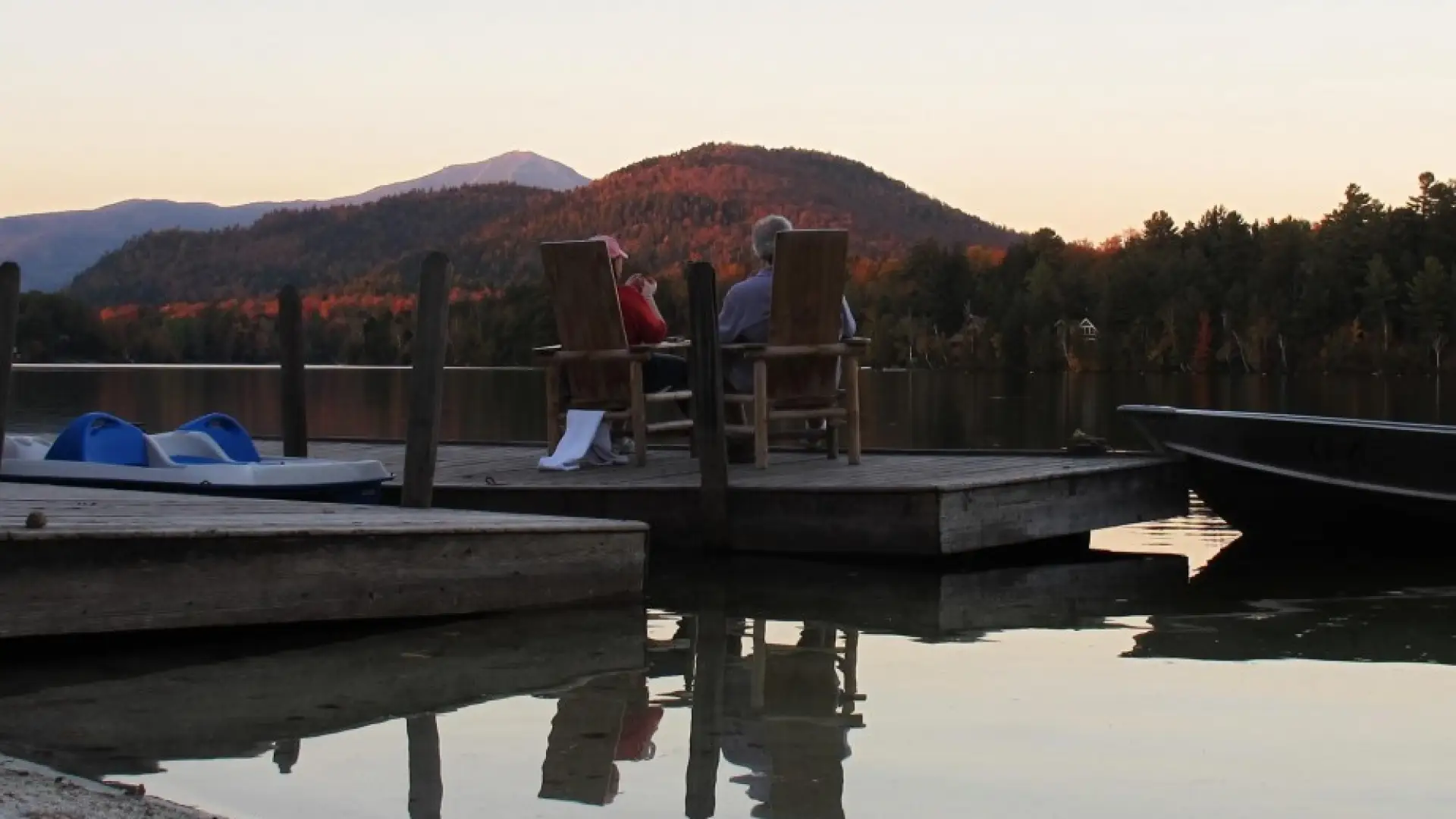 Relaxing at sunset