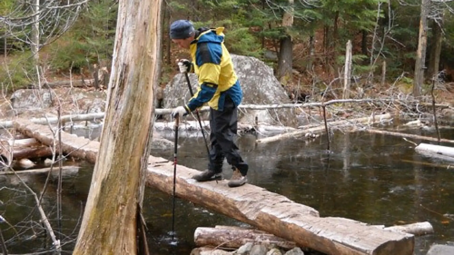 Test the ice before skating the Washbowl.