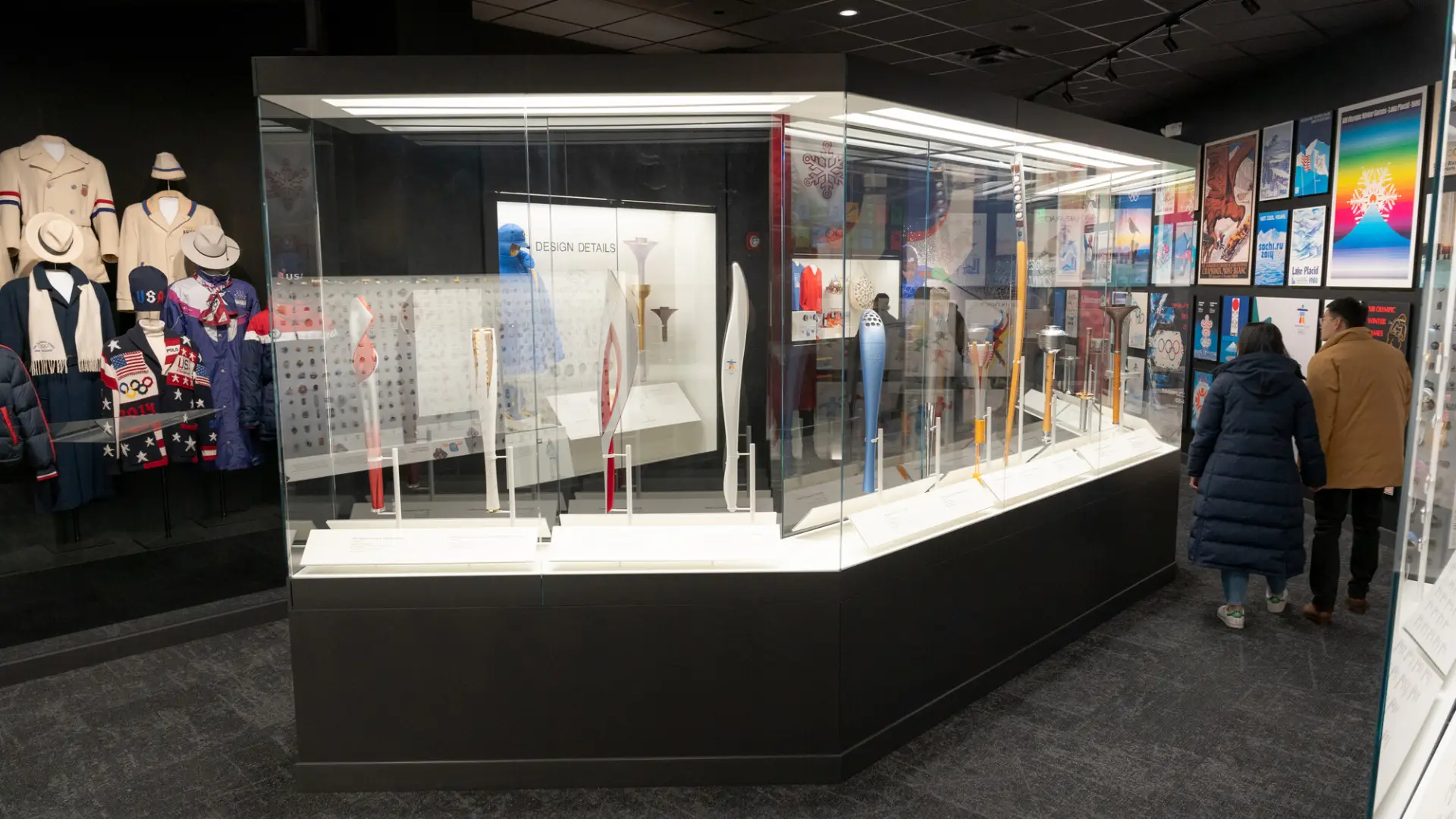 Interior of a museum exhibit.