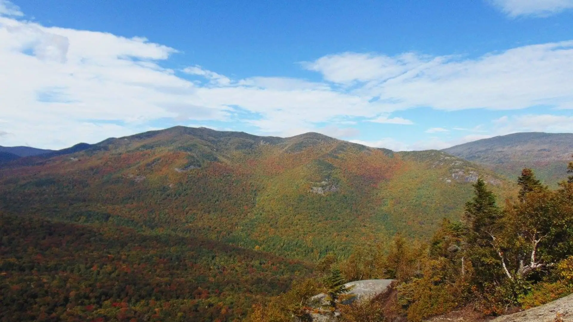 Summit view from Rooster Comb in fall