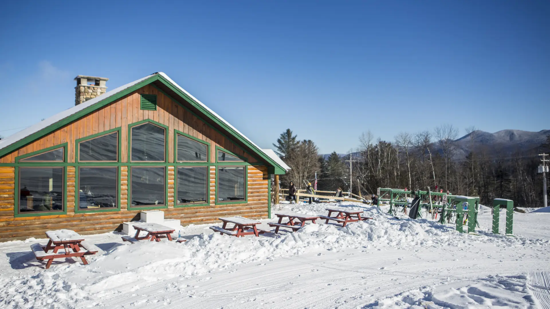 The base lodge at Mt Pisgah