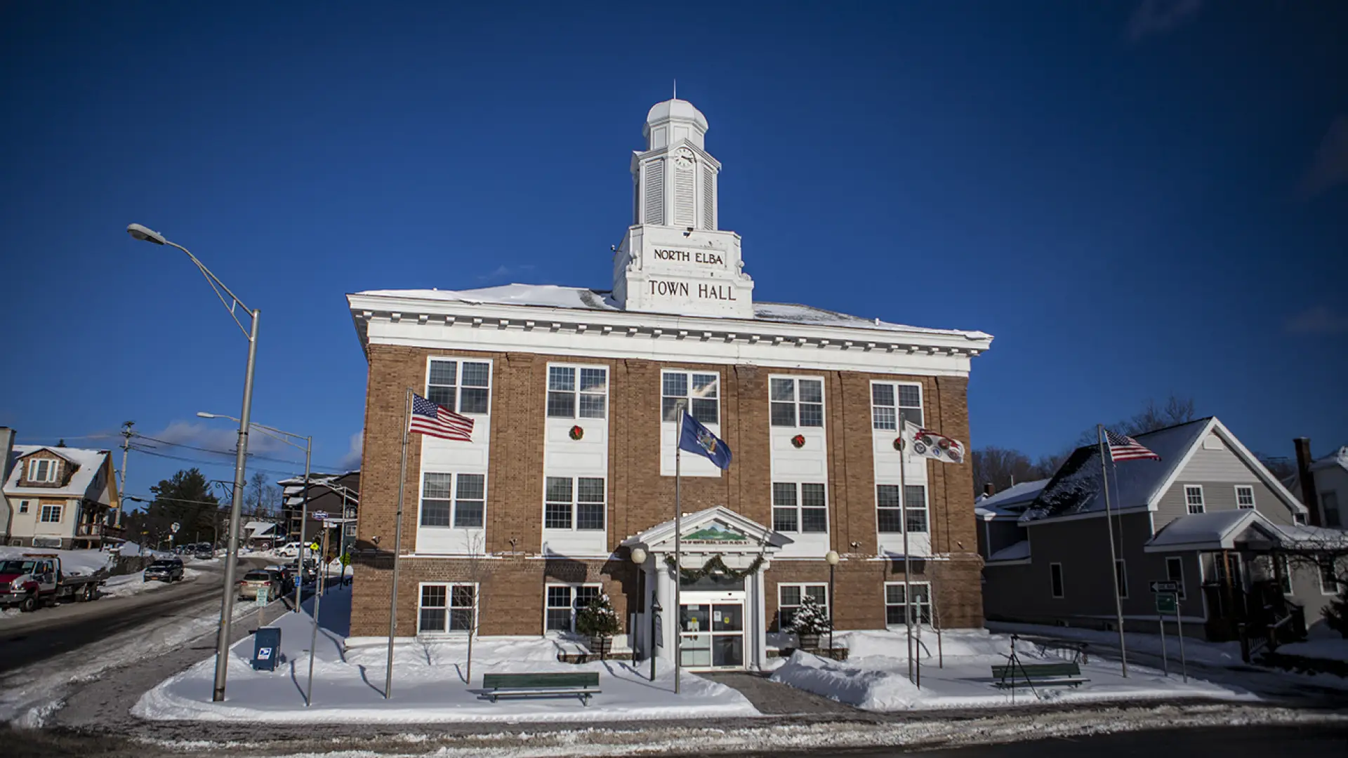 Exterior of North Elba Town Hall.
