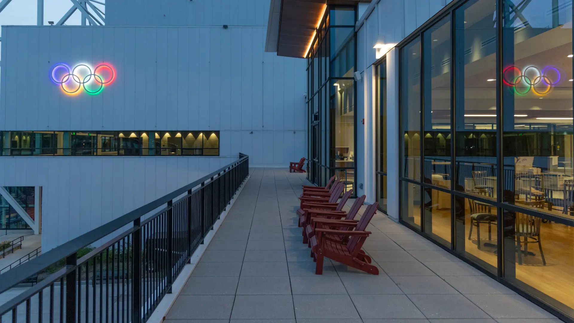 Exterior of Roamers Cafe at the Olympic Center.
