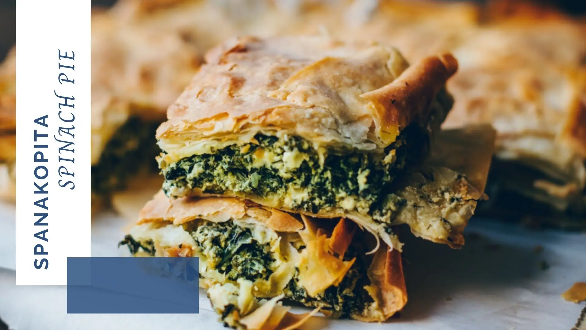 Spinach Pie:
Flaky layered of phillo dough with Spinach, Leeks, Onion, and Feta Cheese. Freshly baked by order.