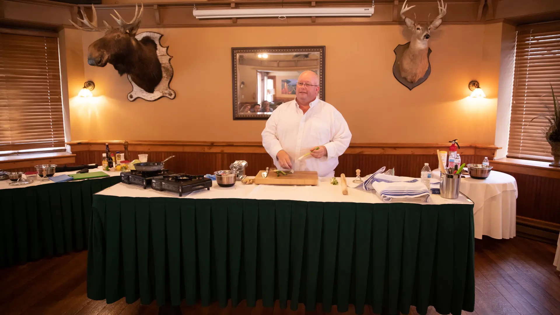 Welcome to Chef Curtiss' domain in the Mirror Lake Inn.