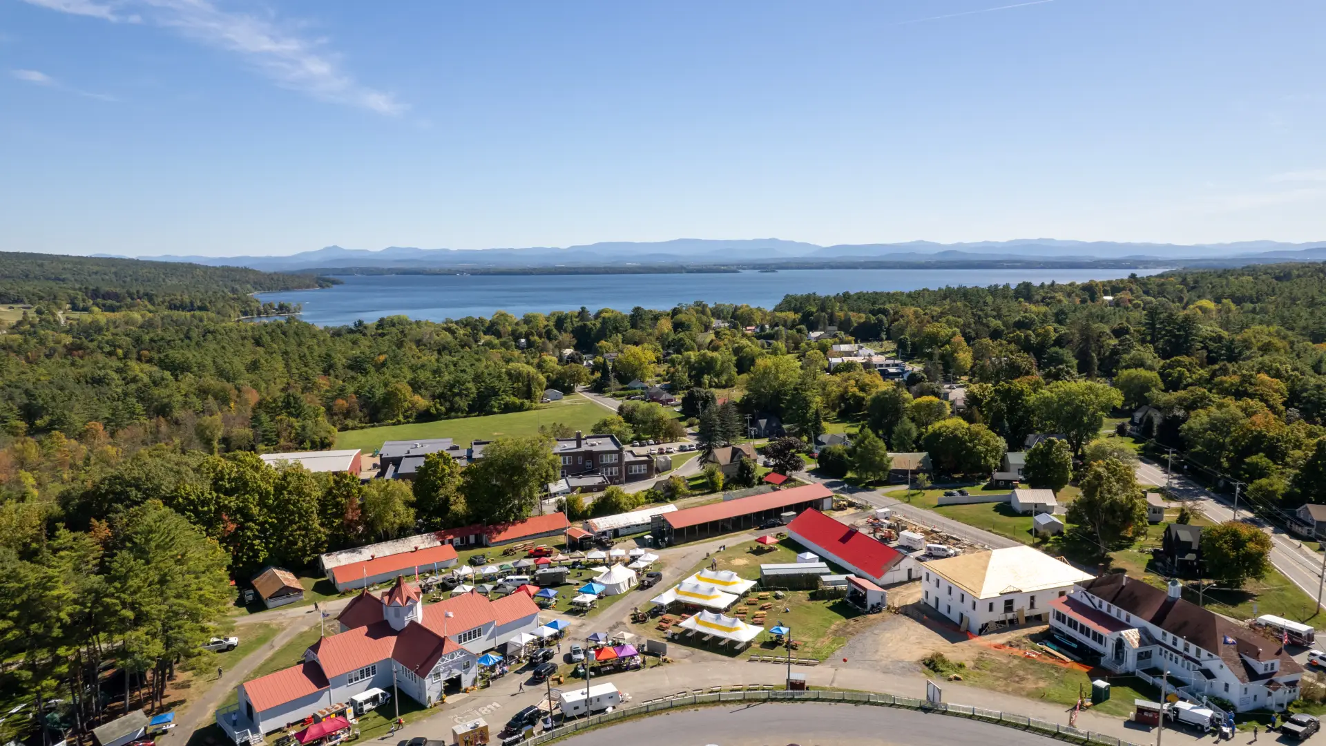 aerial view of event