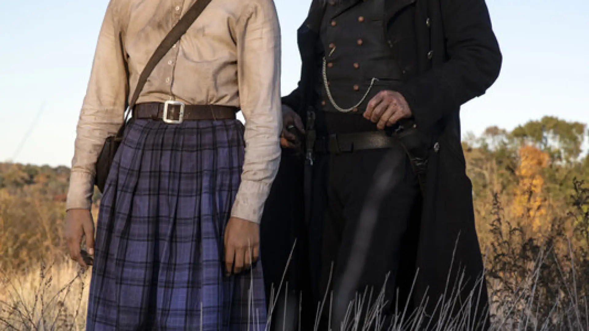 Joshua Caleb Johnson and Ethan Hawke in "The Good Lord Bird." Image courtesy Showtime Pictures.