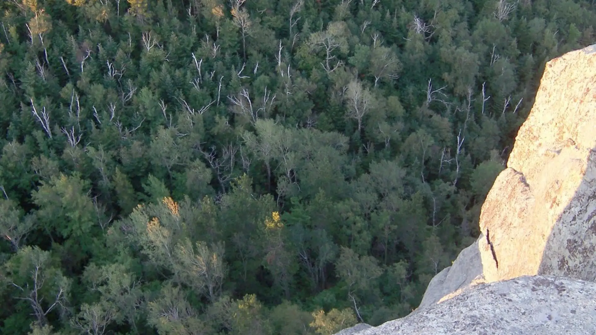 A steep rock cliff