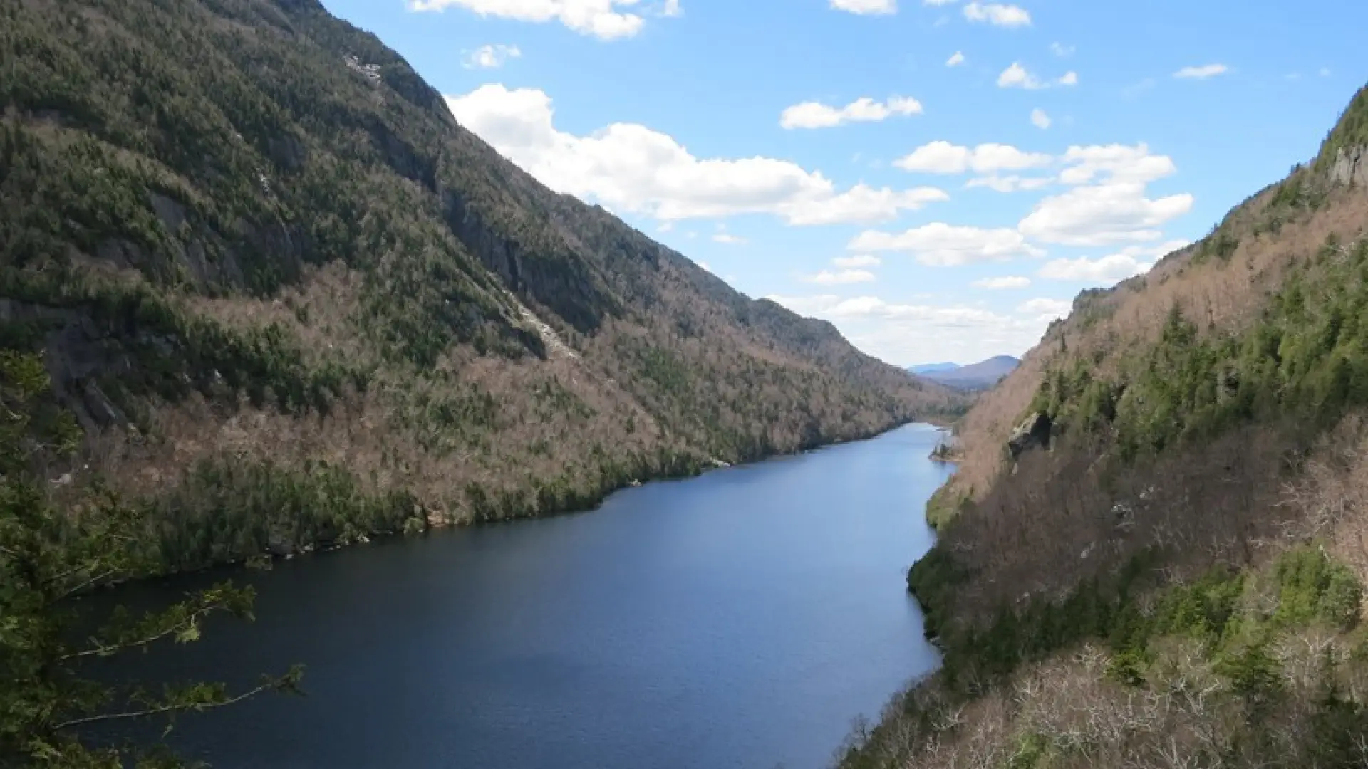 Lower Ausable Lake dominates part of the trail.
