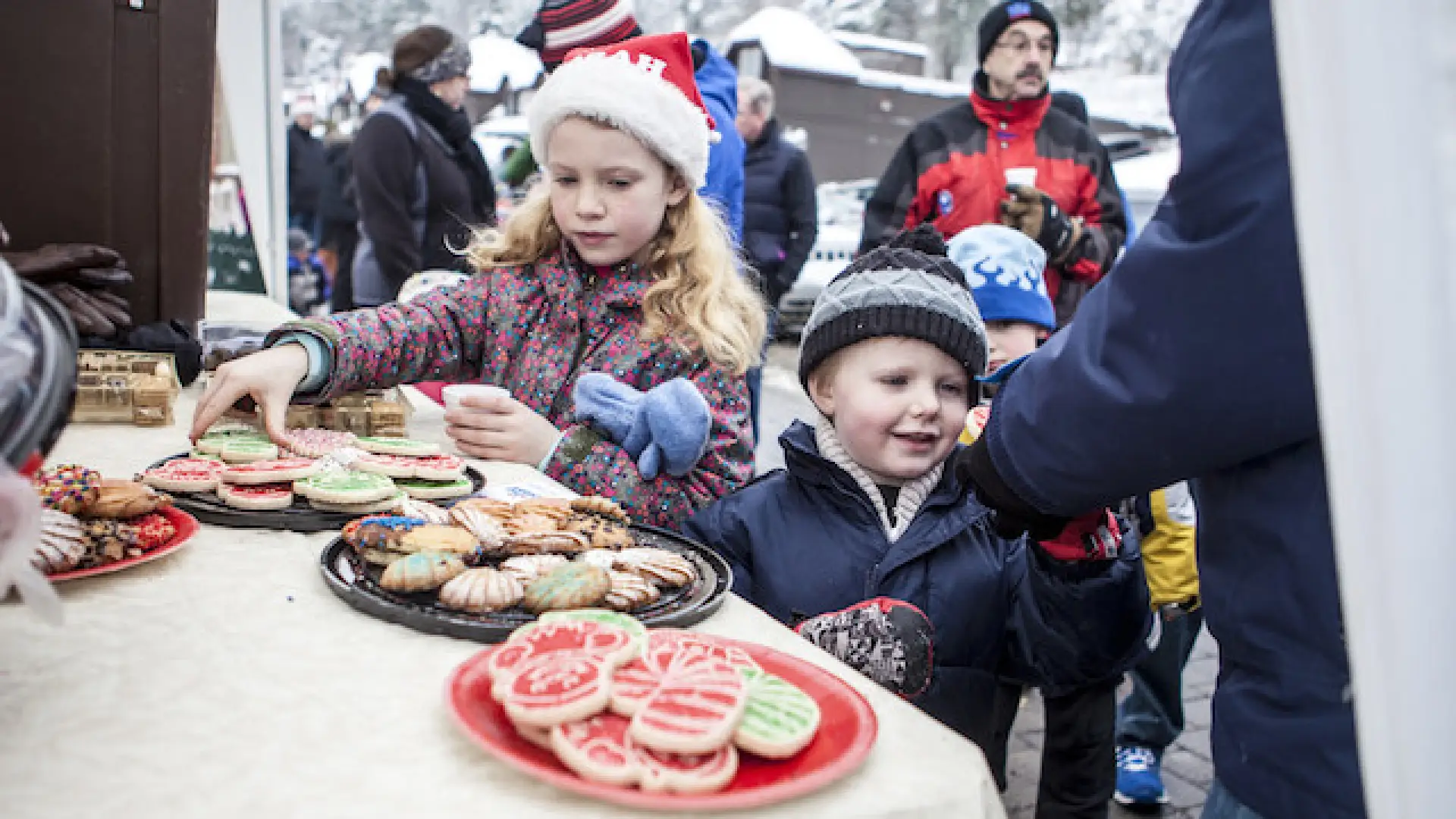 The streets are also lined with treats.