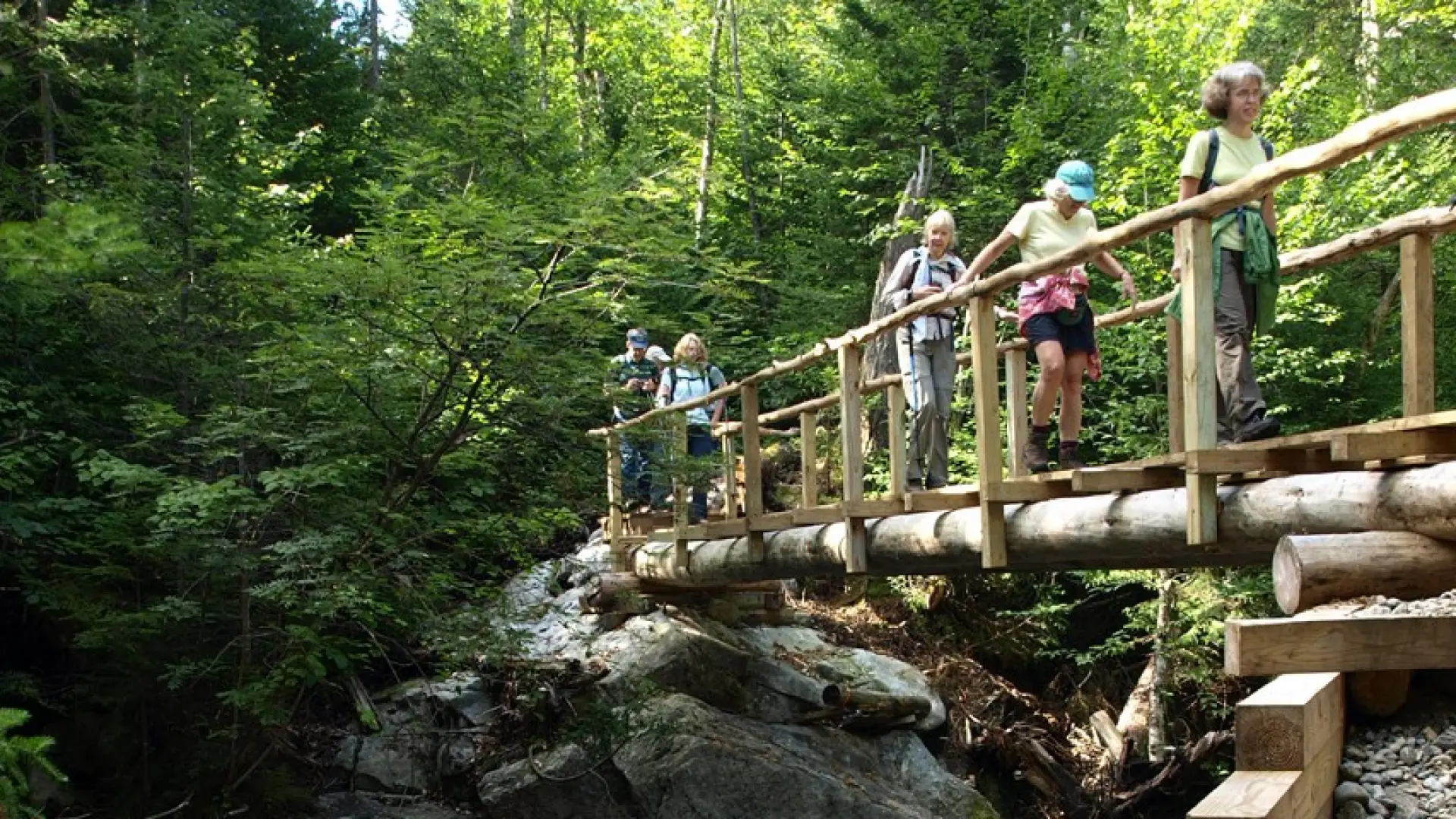 Give thanks to the trail builders who help you through the tricky bits.