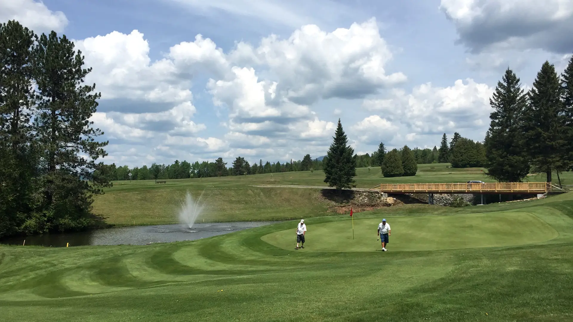 Craig Wood Golf Course signature hole 17 with new bridge!