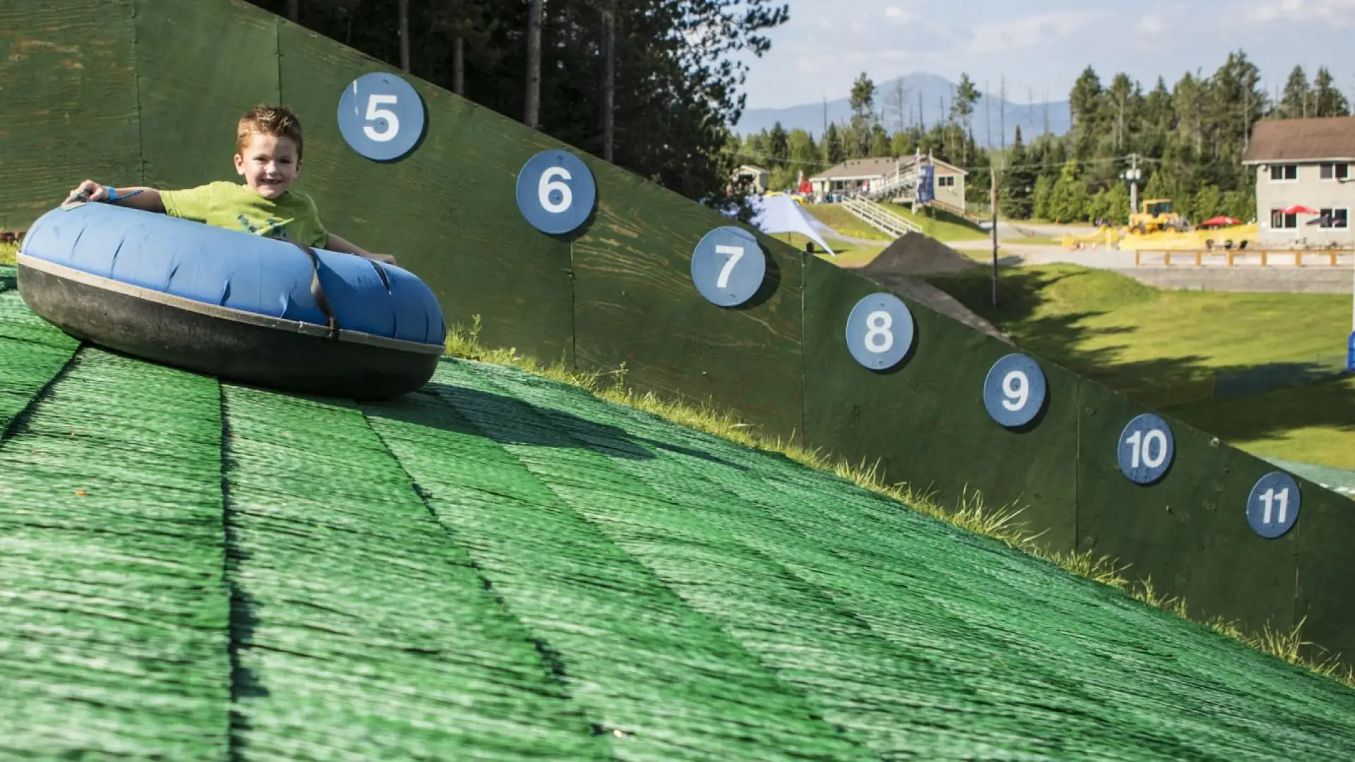 A summer twist on the winter ski jump.