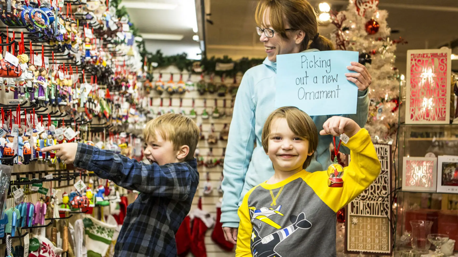 So many ornaments to choose from!