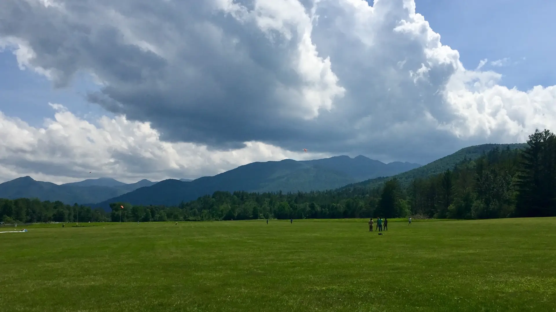 The High Peaks seen from Marcy Field