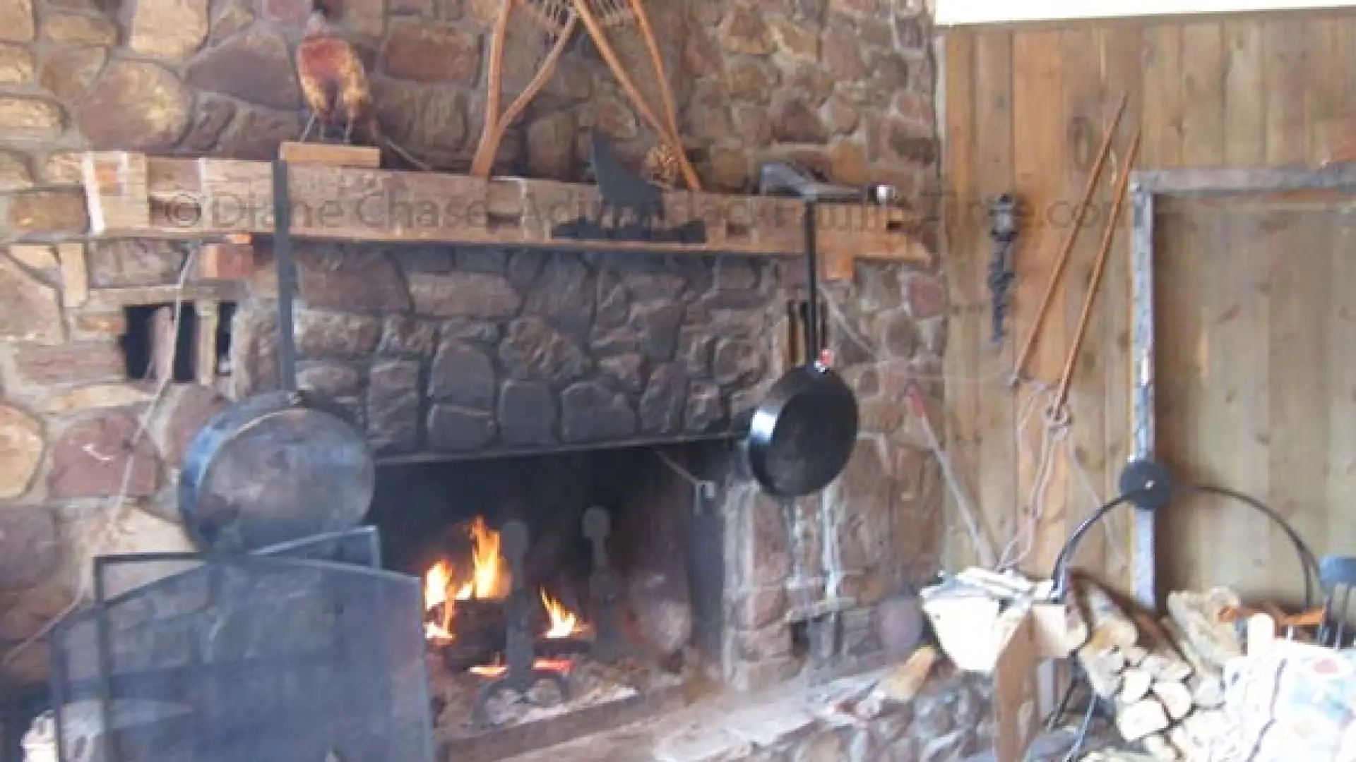 Cascase Ski Center fireplace