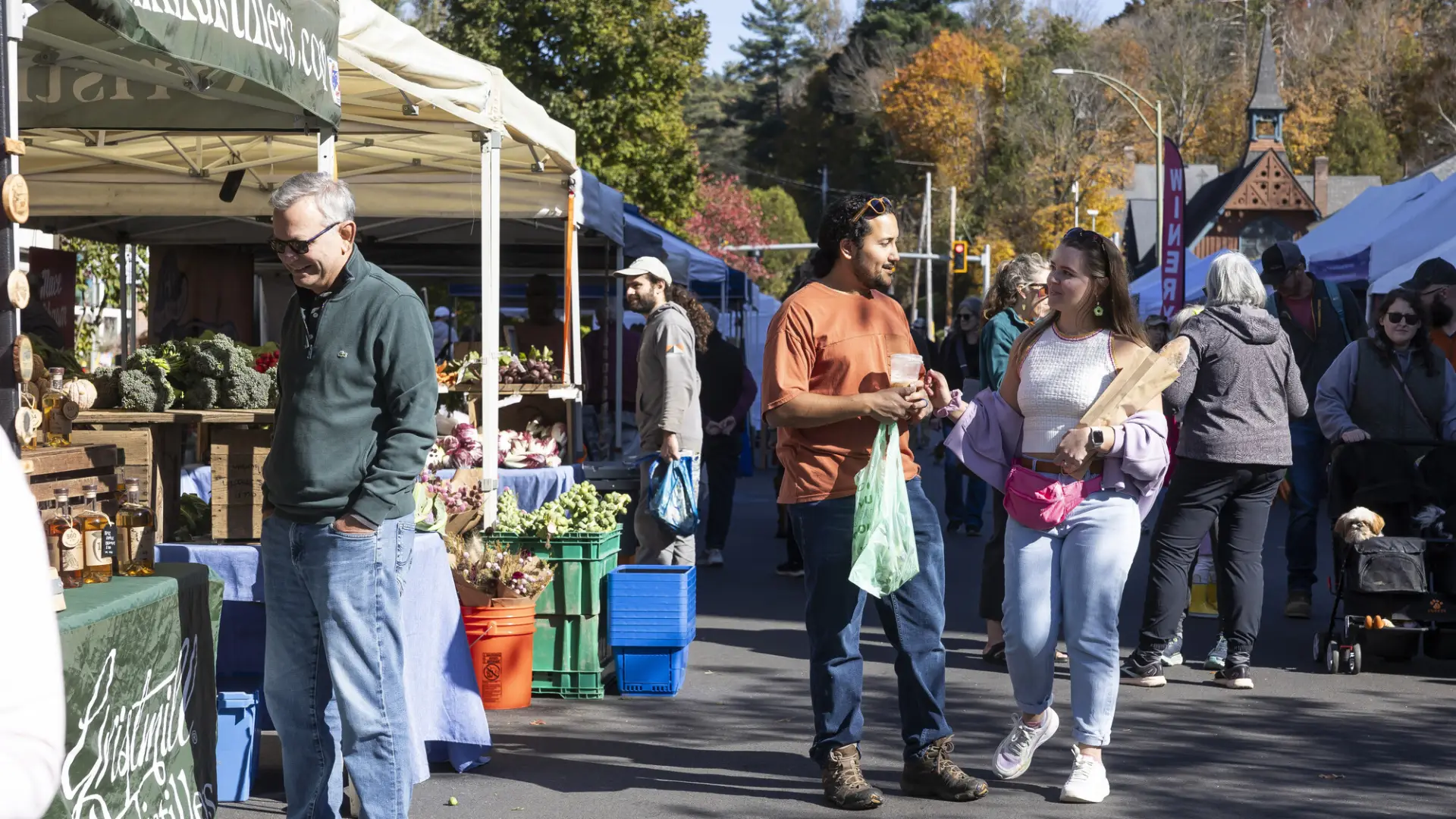 Community members at the festival