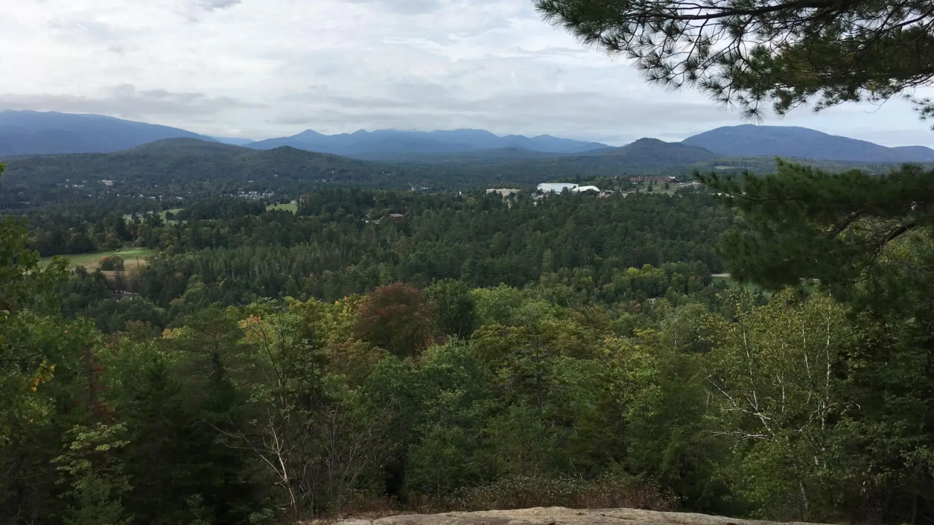 A quick hike up Cobble offers a view of the Lake Placid and the high peaks. Photo - Shane Marshall