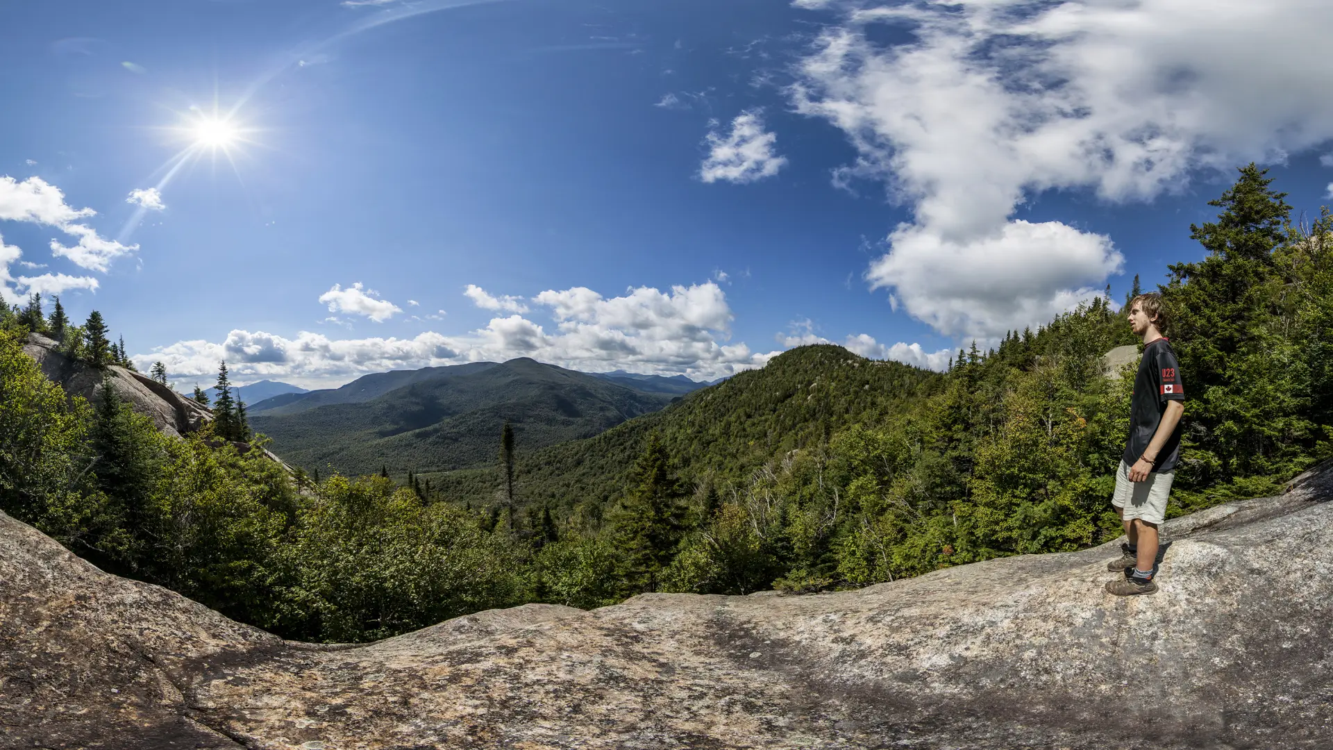 Plenty of places to see the vistas, on both the summit and the ridge.
