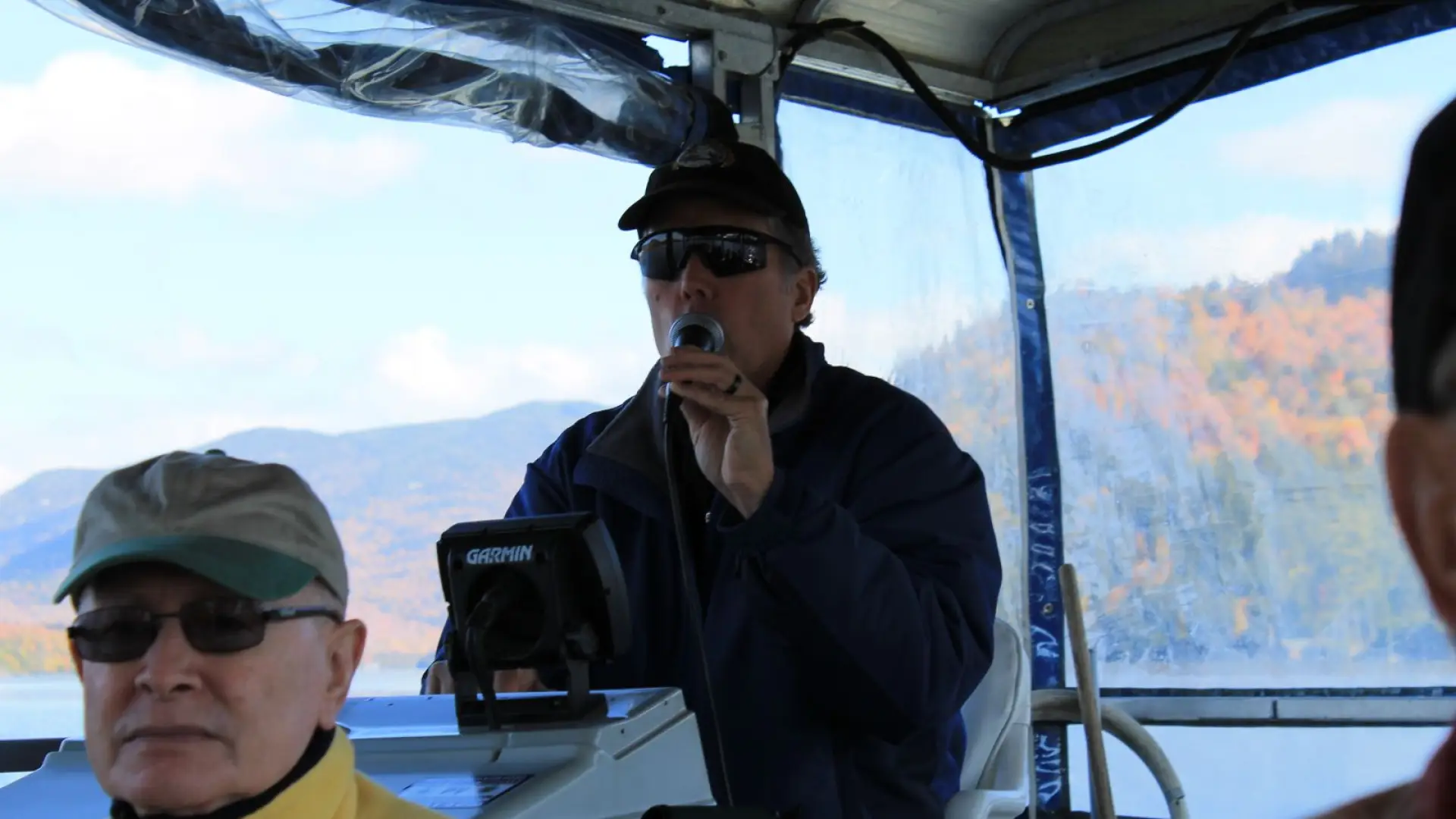 Tom guides the tour.