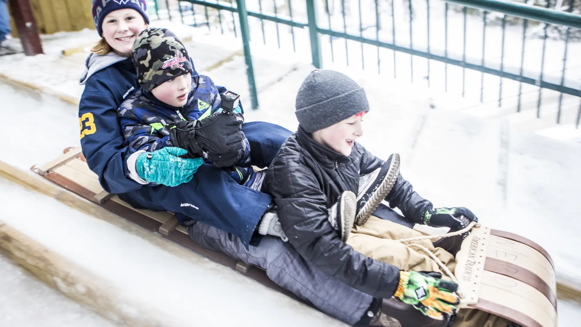 Kids love sledding!