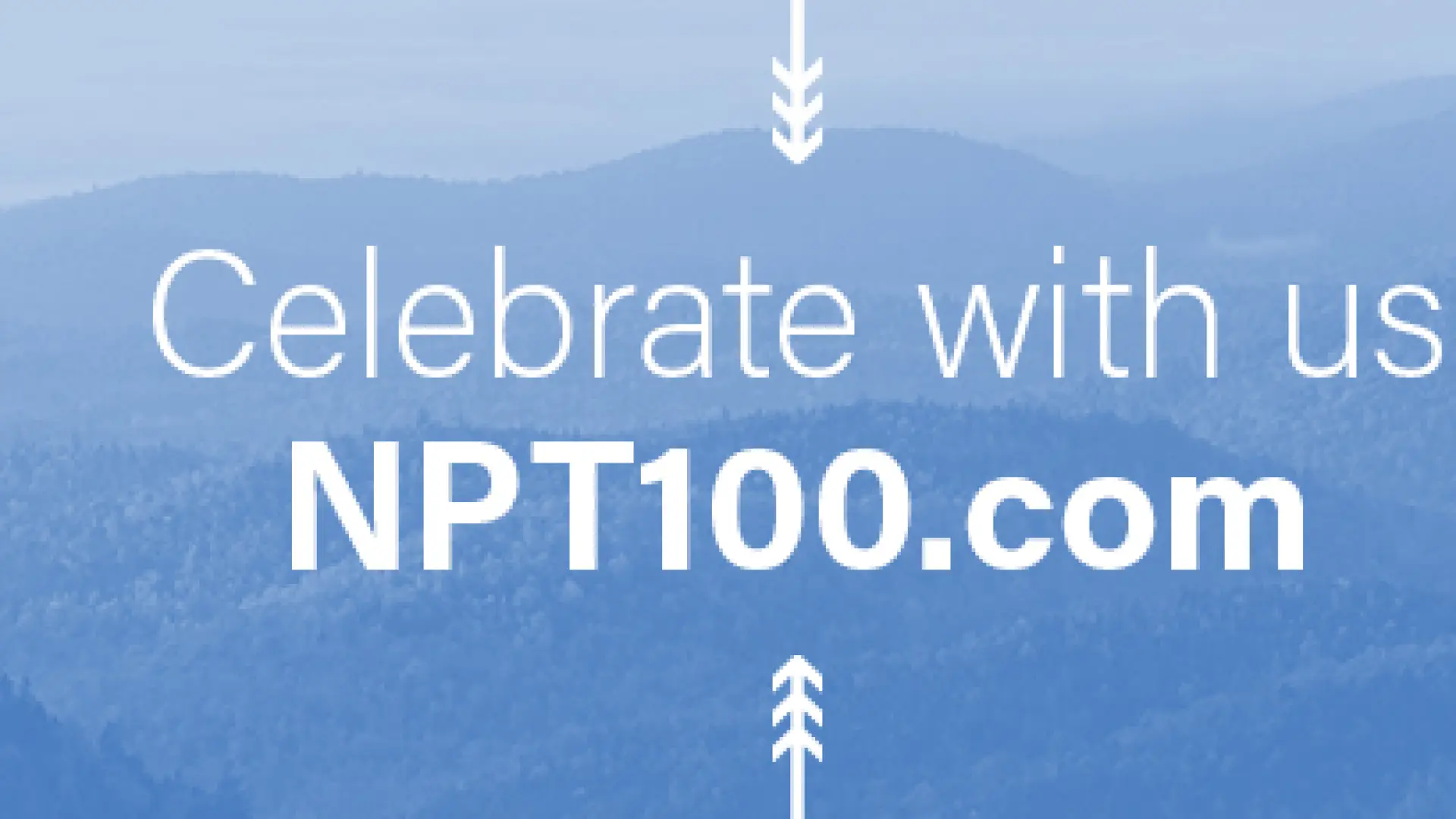 A banner for the NPT100 celebration website