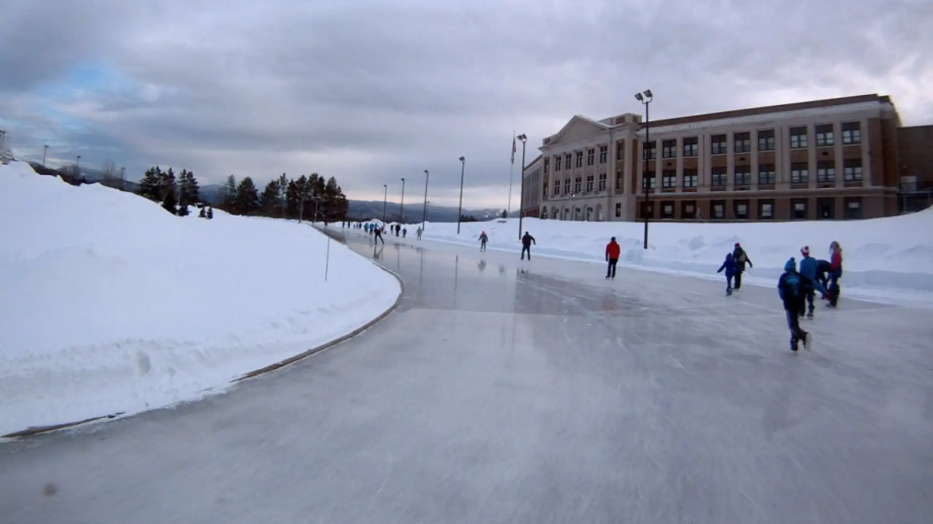 Speed skater view