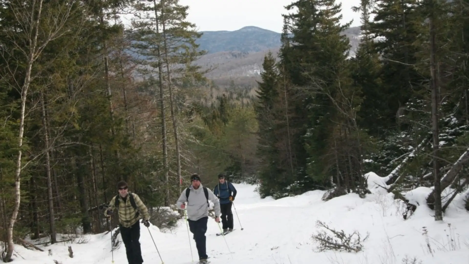 Skiers enjoying the varied terrain at Cascade Ski Center