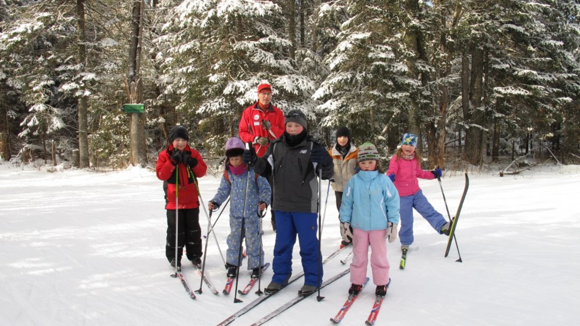 Bill Koch program kids at the Mt. Van Hoevenberg Cross Country Center