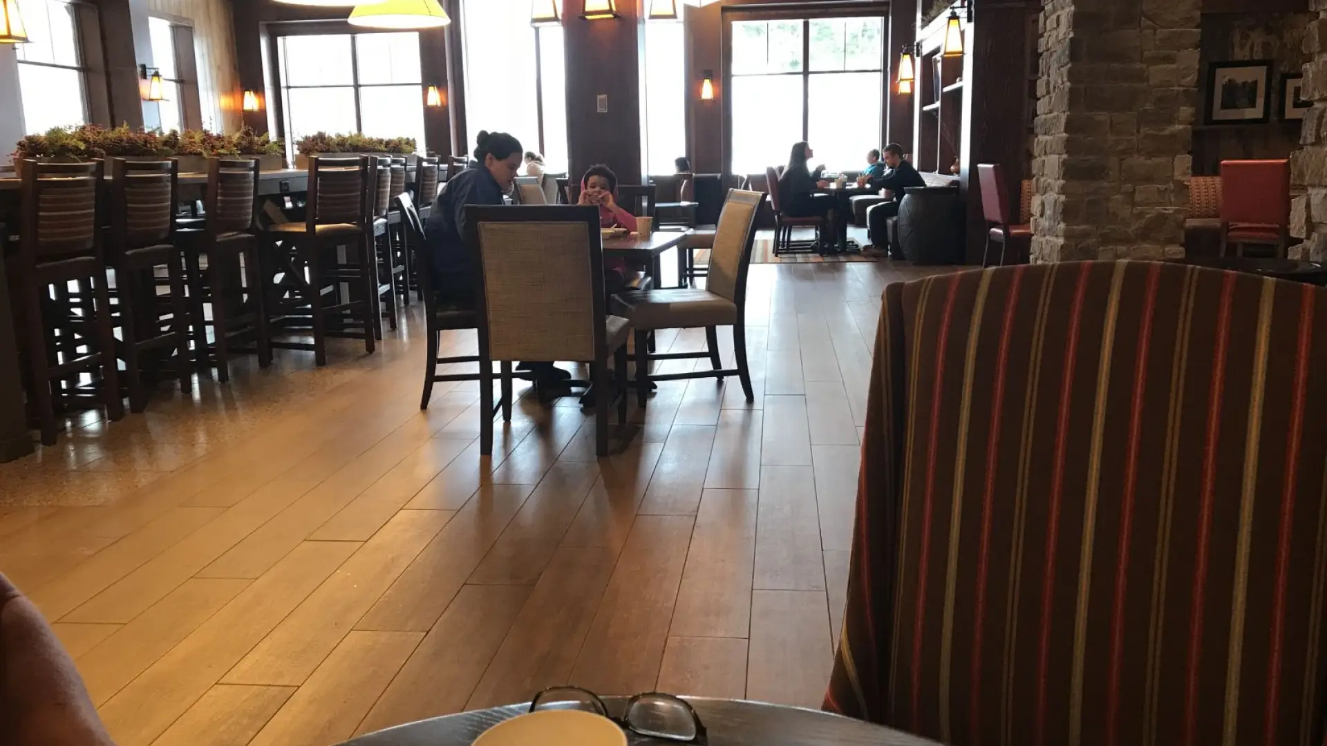 Oh, the weather outside is frightful, but the fire (and breakfast) is so delightful!