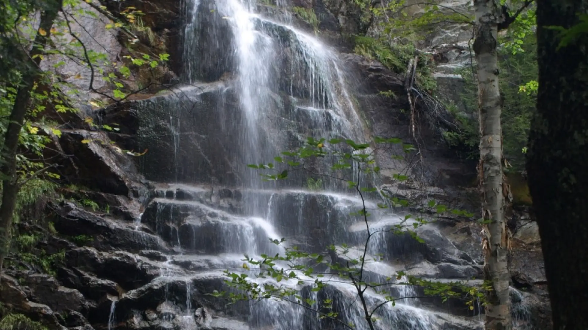 The rocky terrain is great for waterfalls, too.