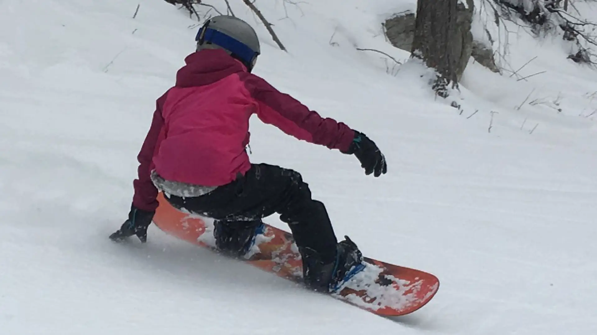 Carving up the mountain!