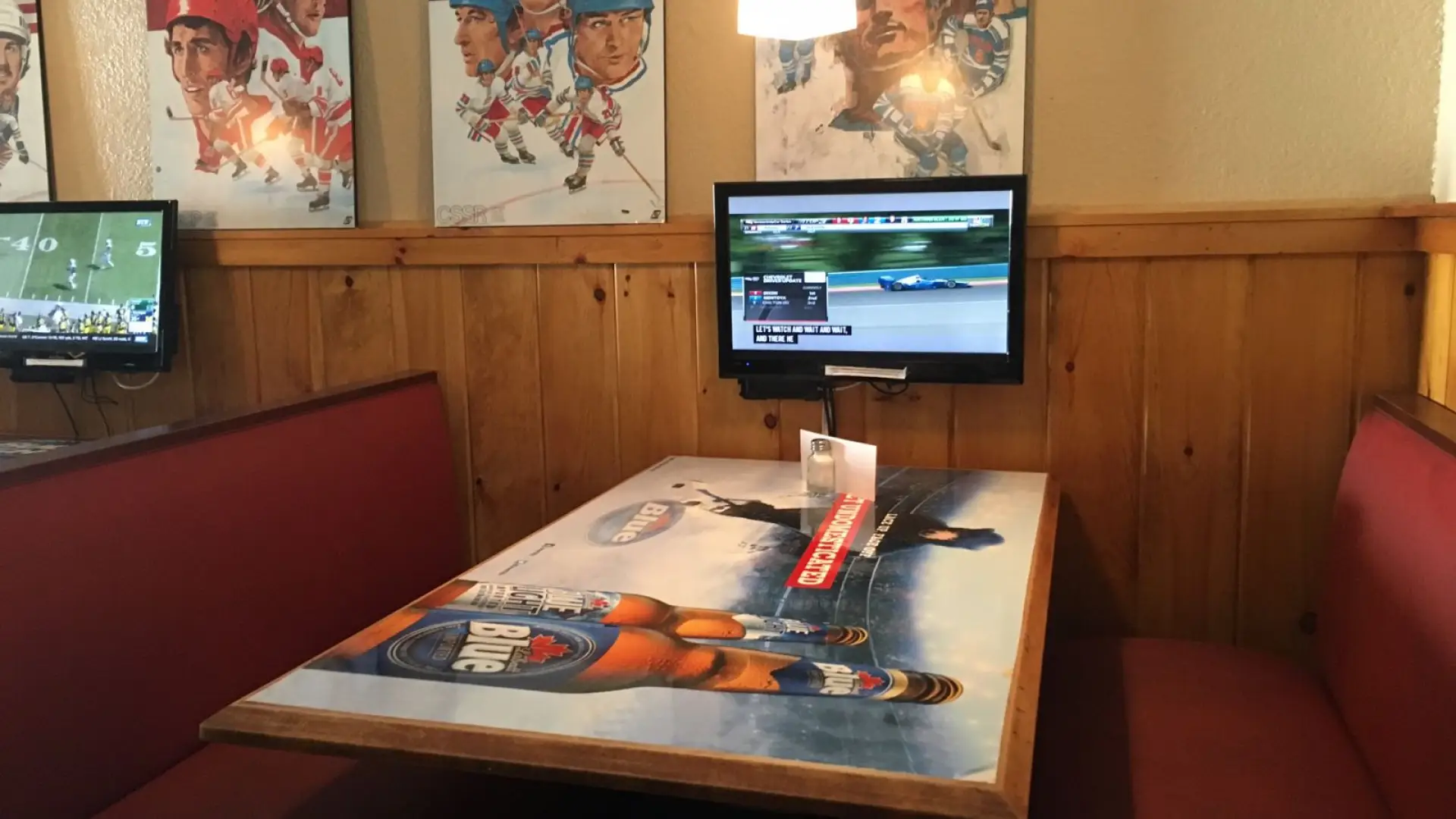 Get your own personal TV for the dinner.