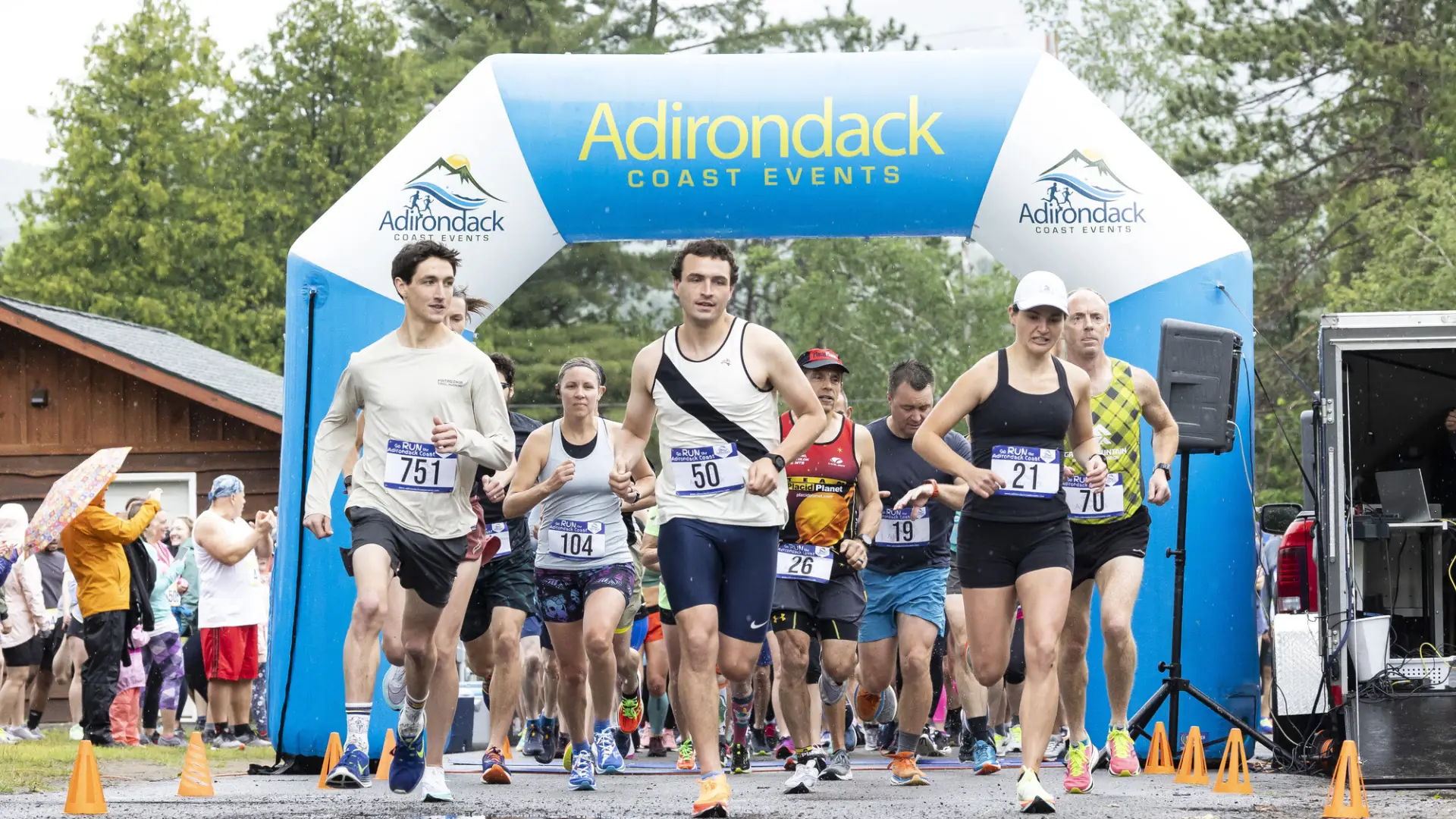 Racers at Whiskey Run start